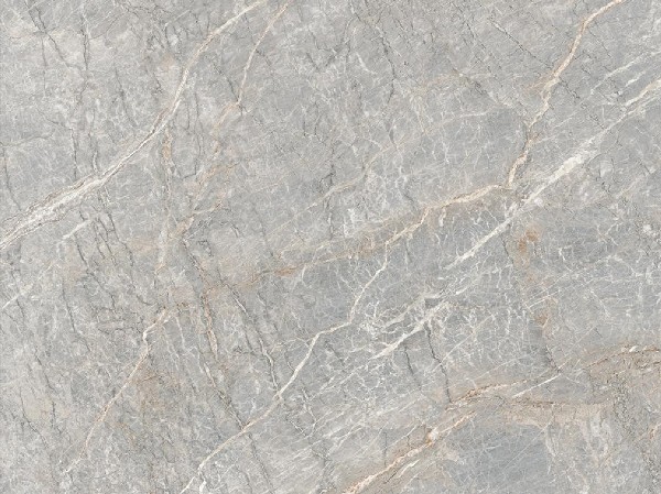 Keramik-Dekor Optimum &mdash; Grau-Marmor-Optik mit feiner wei&szlig;-bronzener Aderung