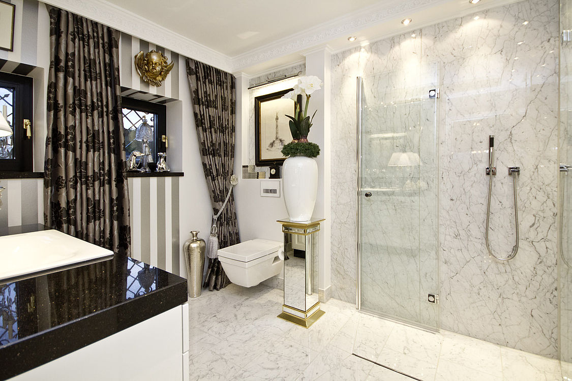 Bianco Carrara / Star Galaxy – Bäder Projekt
