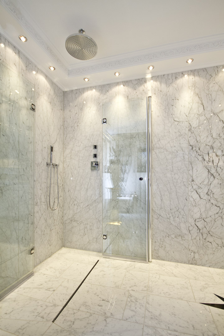 Bianco Carrara / Star Galaxy – Bäder Projekt